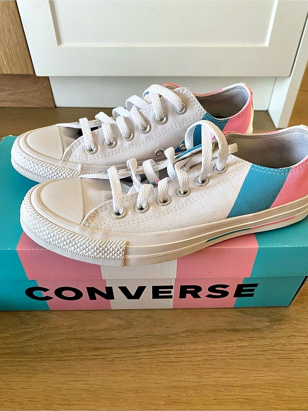 Converse Chuck Taylor All Star Low Pride (Transgender Flag) Color Block Sneakers